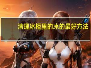 清理冰柜里的冰的最好方法
