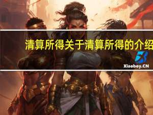 清算所得 关于清算所得的介绍