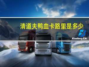 清道夫 鸭血卡路里是多少