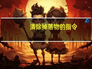 清除掉落物的指令