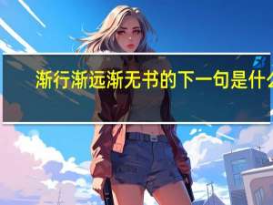 渐行渐远渐无书的下一句是什么