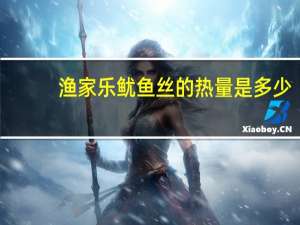 渔家乐 鱿鱼丝的热量是多少