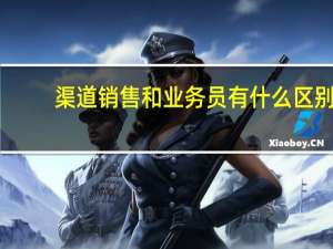 渠道销售和业务员有什么区别