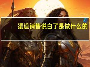 渠道销售说白了是做什么的