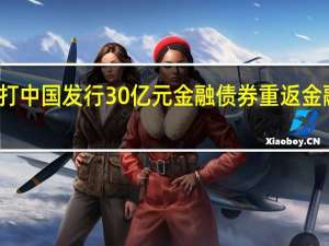 渣打中国发行30亿元金融债券 重返金融债市场