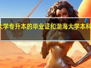 渤海大学专升本的毕业证和渤海大学本科毕业一样吗
