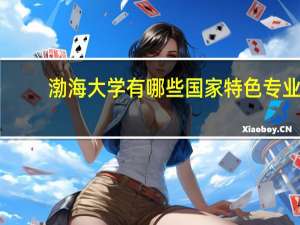 渤海大学有哪些国家特色专业