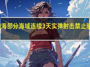 渤海部分海域连续3天实弹射击 禁止驶入通告