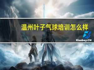 温州叶子气球培训怎么样