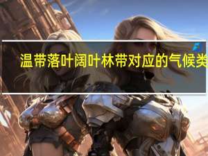 温带落叶阔叶林带对应的气候类型