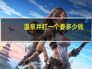 温泉井打一个要多少钱