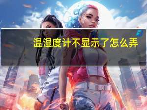 温湿度计不显示了怎么弄