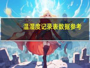 温湿度记录表数据参考（温湿度记录表）