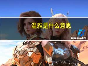 温雅是什么意思