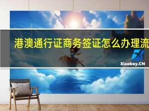 港澳通行证商务签证怎么办理流程