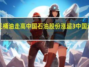 港股三桶油走高中国石油股份涨超3%中国海洋石油涨1.4%中国石油化工股份涨近1%