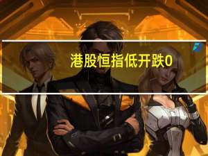 港股恒指低开跌0.99国企指数跌1.06科指开跌1.13%