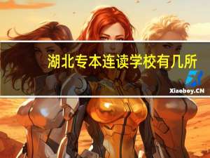 湖北专本连读学校有几所