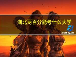 湖北两百分能考什么大学
