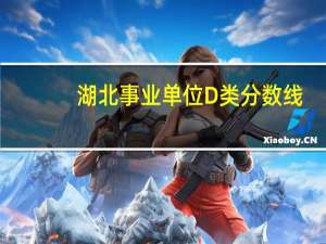 湖北事业单位D类分数线
