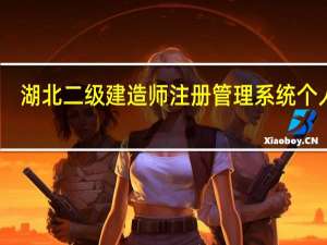 湖北二级建造师注册管理系统个人版