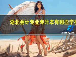 湖北会计专业专升本有哪些学校