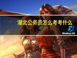 湖北公务员怎么考考什么