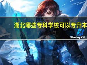湖北哪些专科学校可以专升本