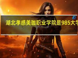 湖北孝感美珈职业学院是985大学吗
