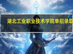 湖北工业职业技术学院单招录取线