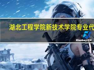 湖北工程学院新技术学院专业代码