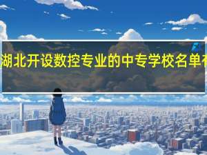 湖北开设数控专业的中专学校名单有哪些