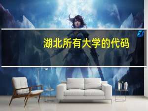 湖北所有大学的代码