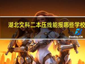 湖北文科二本压线能报哪些学校啊