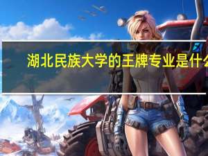 湖北民族大学的王牌专业是什么