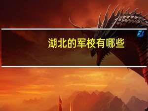 湖北的军校有哪些