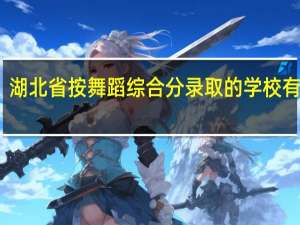 湖北省按舞蹈综合分录取的学校有哪些