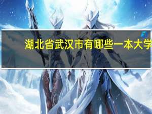 湖北省武汉市有哪些一本大学
