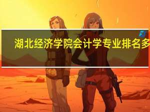湖北经济学院会计学专业排名多少