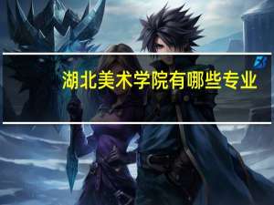 湖北美术学院有哪些专业