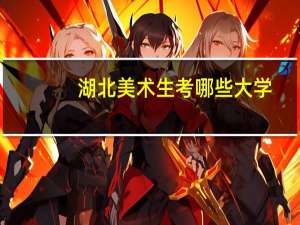 湖北美术生考哪些大学