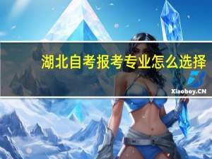 湖北自考报考专业怎么选择