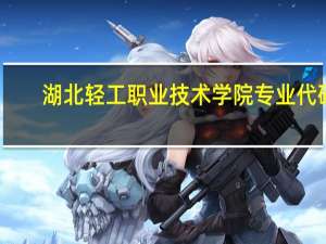 湖北轻工职业技术学院专业代码