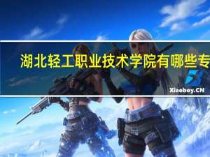 湖北轻工职业技术学院有哪些专业