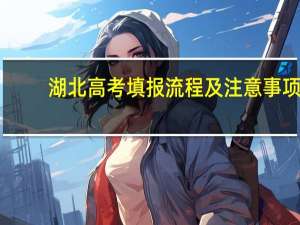 湖北高考填报流程及注意事项