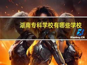 湖南专科学校有哪些学校