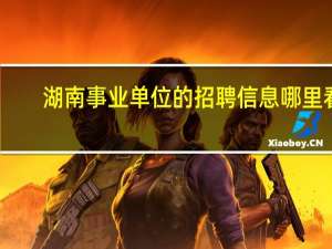 湖南事业单位的招聘信息哪里看