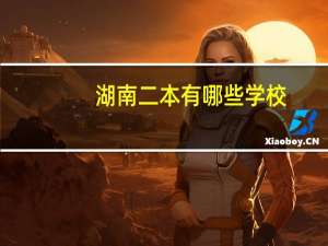 湖南二本有哪些学校