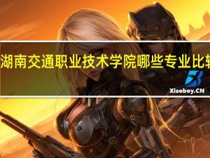湖南交通职业技术学院哪些专业比较出名