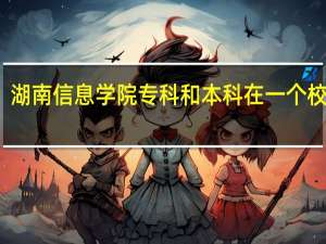 湖南信息学院专科和本科在一个校区吗